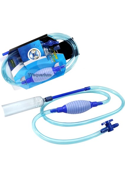 2.5 Metre Uzunluğunda Tüp Stili L Beden Akvaryum Sifon Pompası Taş Temizleyici Temizlik Araçları Pvc Yarı Otomatik Vakum Temizleyici Süzgeçli Balık Tankı Için (Yurt Dışından)