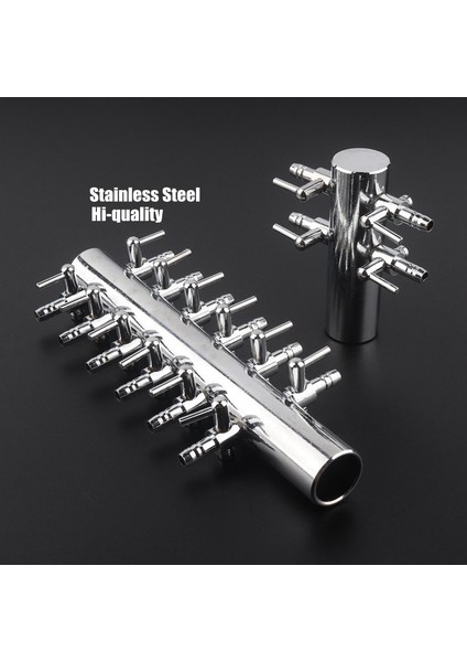 12 Kafa Bölücüler Stili 4 ~ 12 Yollu Paslanmaz Çelik Hava Borusu Distribütörü Akvaryum Balık Tankı Hava Valfi Oksijen Pompası Ayar Valfi Hortum Bölücüler (Yurt Dışından) fiyatları