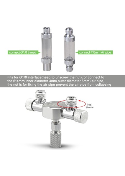 Tek Kafa Stili Akvaryum Tankı Co2 Valfi Bölücü Regülatör Distribütör Iğne Ince Ayar Valfi Co2 Regülatörü Için 6 Yollu Çıkışlı (Yurt Dışından) fırsatları