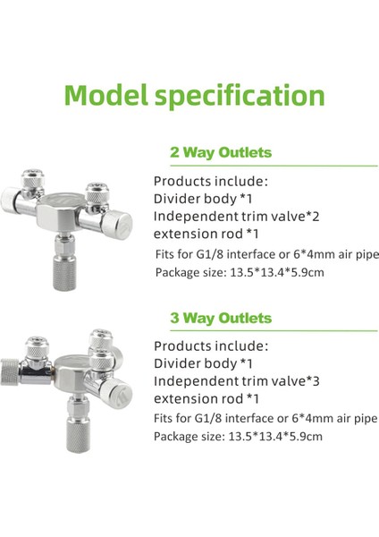 Tek Kafa Stili Akvaryum Tankı Co2 Valfi Bölücü Regülatör Distribütör Iğne Ince Ayar Valfi Co2 Regülatörü Için 6 Yollu Çıkışlı (Yurt Dışından) indirimleri