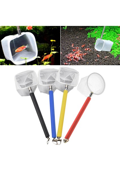 Rastgele Renk Stili Kare Şekli Balık Ağı Mini Ayarlanabilir Balık Tankı Temizleyici Sepeti Taşınabilir Mini Ayarlanabilir Teleskobik Balıkçılık Ağı Akuarium Aksesuarı (Yurt Dışından) fiyatları