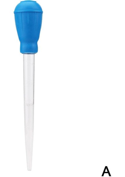 Mavi Stil Mini Emme Boru Pompası Akvaryum Balık Tankı Sifon Tortu Araçları Balık Temizleme Temizleyici Tank Su Artıkları S8L2 (Yurt Dışından)