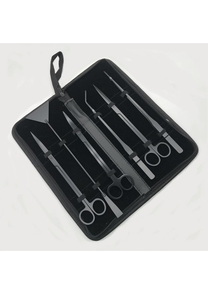 Mavi Stil Akvaryum Araçları Seti Bitki Cımbızı ve Diğerleri Çim Paslanmaz Çelik Temizlik Araçları Bitkiler Balık Tankı Aksesuarı (Yurt Dışından)