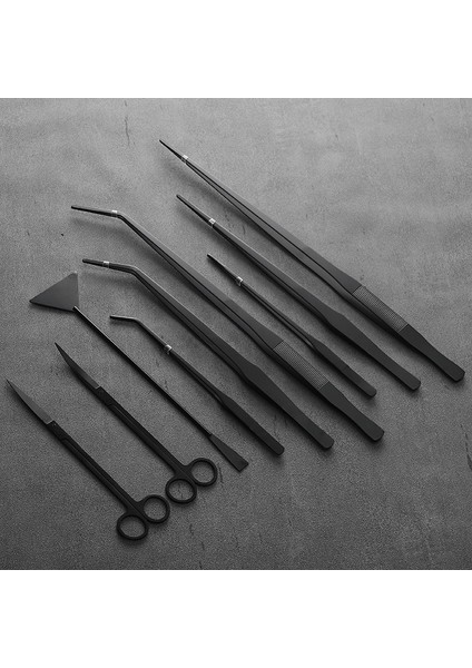 Mavi Stil Akvaryum Araçları Seti Bitki Cımbızı ve Diğerleri Çim Paslanmaz Çelik Temizlik Araçları Bitkiler Balık Tankı Aksesuarı (Yurt Dışından) indirimleri