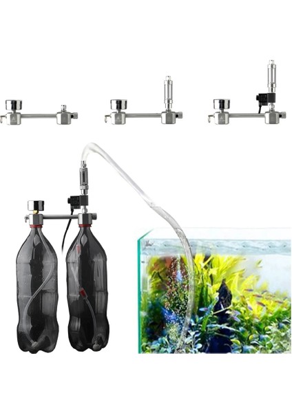 Stil 1 Stil Solenoid Valfli Co2 Jeneratörü Kabarcık Sayacı ve Karbon Dioksit Akvaryumunu Kontrol Edin Dıy Akvaryum Bitkileri Için Co2 Jeneratör Sistemi Kiti (Yurt Dışından) modelleri