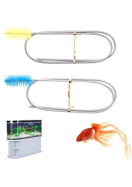 2S9177-T Stili S Beden Tüp Temizleme Fırçası Çift Uçlu Akvaryum Filtre Pompa Boru Hortumu Esnek Sıcak Su (Yurt Dışından) fırsatları