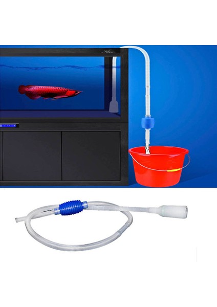 170CM Tarzı Akvaryum Su Değiştirici Sıvı Transfer Vakum Pompası Yarı-Otomatik Kum Yıkama Balık Tankı Filtre Temizleme Su Emici Emme Borusu (Yurt Dışından) indirimleri