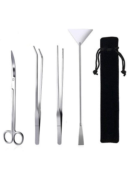 S3 Stili Araçlar Kiti Paslanmaz Çelik Akvaryum Temizleme Aracı Seti Balık Tankı Temizleyici Su Bitkisi Için Aquascape Peyzaj Cımbız Yosun Temizleyici (Yurt Dışından)