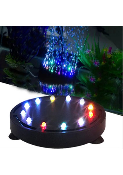 Bir Stil Stokta 12 Led'ler Akvaryum Işığı Sualtı Hava Kabarcık Lambası Yuvarlak Balık Tankı Taş Disk LED Dalgıç Akvaryum Dekorasyonu Ingıltere (Yurt Dışından) fiyatları