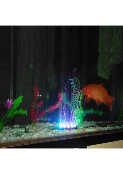 Bir Stil Stokta 12 Led'ler Akvaryum Işığı Sualtı Hava Kabarcık Lambası Yuvarlak Balık Tankı Taş Disk LED Dalgıç Akvaryum Dekorasyonu Ingıltere (Yurt Dışından) fırsatları