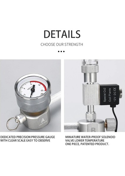 Bir Stil Co2 Jeneratör Sistem Kiti Co2 Jeneratörü, Solenoid Valfli Kabarcık Sayacı Difüzör, Sucul Bitki Büyümesi Için (Yurt Dışından) fırsatları