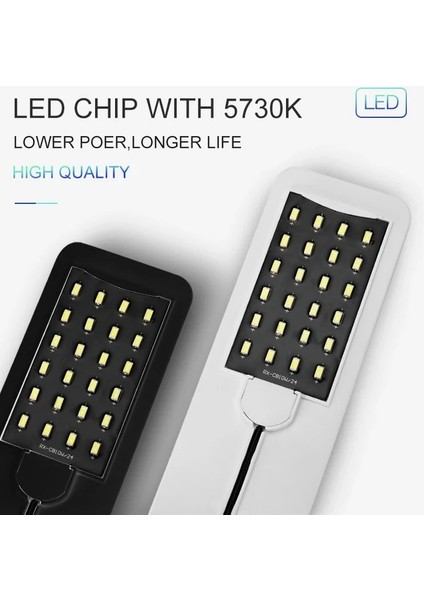X5 Beyaz Işık Stili Süper Ince LED Akvaryum Işık Aydınlatma Bitkileri Işık Büyümek Sucul Bitki Aydınlatma Balık Tankı Için Su Geçirmez Klipsli Lamba (Yurt Dışından)