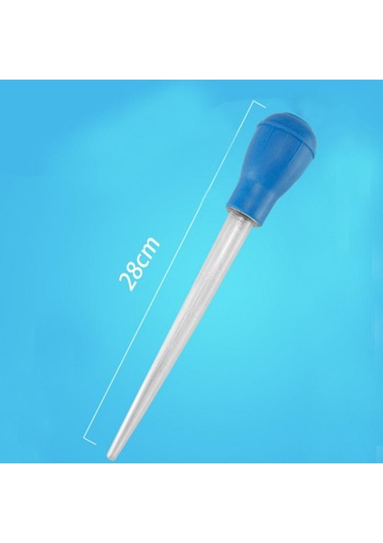 Mavi Stil Akvaryum Pipet Temizleme Gübre Emme Cihazı Balık Tankı Pipet Temizleme Aracı Manuel Mini Pipet Filtresi Pompa Temizleme Aracı 28CM (Yurt Dışından)