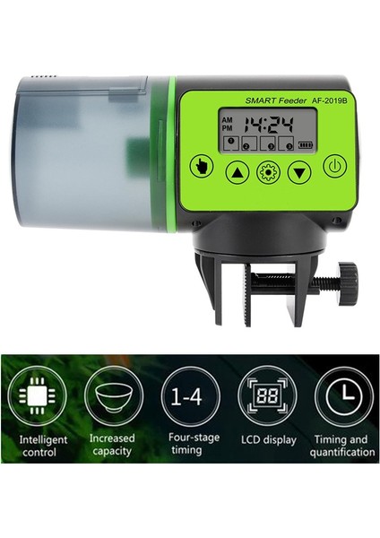 Tip 2 Tarzı Akıllı Otomatik Balık Besleyici Akvaryum Besleyici Balık Tankı LCD ile Otomatik Besleme Dağıtıcı Zamanlayıcı Akvaryum Aksesuarlarını Gösterir (Yurt Dışından) fırsatları