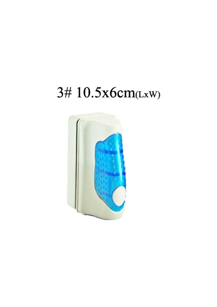 No3 105X60MM Stili Süper Balık Mercan Resifi Tank Fırçası, Güçlü Mıknatıslı Akvaryum Tankı Süpürücü, Akvaryum Tankı Temizleme Akvaryumu Için Ovma Fırçası (Yurt Dışından)