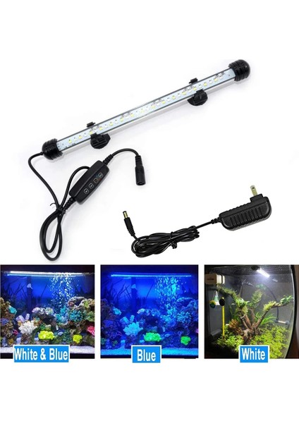 28CM 30LEDS Us Plug Tarzı Dalgıç LED Akvaryum Işık Su Geçirmez Bar Balık Tankı Işık Su Bitkileri Işık Büyümek Sualtı Zamanlayıcı Otomatik Onoff Lambası D30 (Yurt Dışından)