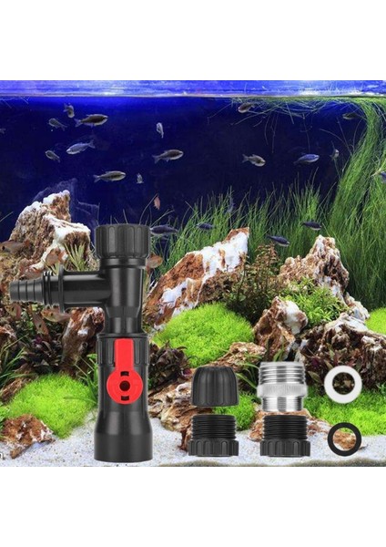 Plastik Akvaryum Su Değiştirici Musluk Tipi Su Değiştirici Balık Tankı Temizleme Aracı (Yurt Dışından)