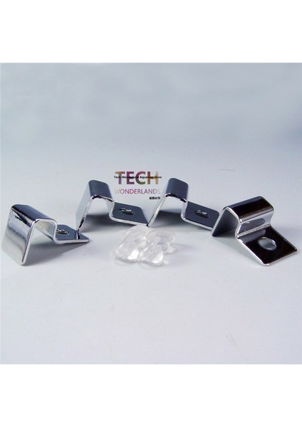 Beyaz Stil 6mm Cam Için 4 Adet Cam Paslanmaz Çelik Akvaryum Tankı Cam Kapağı Klips Destek Tutucu Termo Braketler (Yurt Dışından)