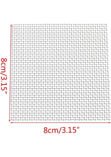 Gümüş Tarzı 8CMX8CM D0AC Akvaryum Balık Tankı Paslanmaz Çelik Tel Örgü Yaprak Bitkiler Yosun Ağ Dekor 8X8CM Yeni (Yurt Dışından) modelleri