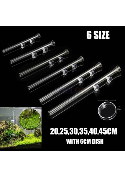 Beyaz Stil Malzeme Cam Akvaryum Temizle Besleyici Tüp Cam Çanak Kase Karides 7cm Bulaşık Güvenli 4 Boyutlu Besleme Gıda (Yurt Dışından) fiyatları