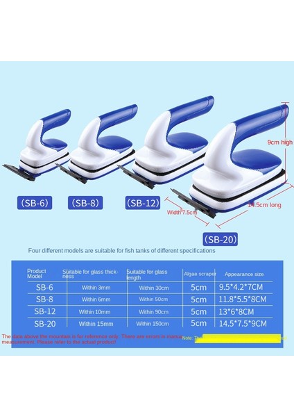Sb-20 Stili Sobo Manyetik Fırça Akvaryum Fırça Güçlü Emiş Yosun Temizleme Akvaryum Cam Temizleme Aracı Akvaryum Fırça Temizleme Fırçası (Yurt Dışından) fırsatları