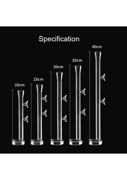 Tüp 25CM Tarzı Cam Akvaryum Besleyici Tüp Çanak Şeffaf Balık Tankı Karides Salyangoz Gıda Besleyici Kase Akvaryum Besleme Aksesuarları Karides Besleme (Yurt Dışından) fırsatları