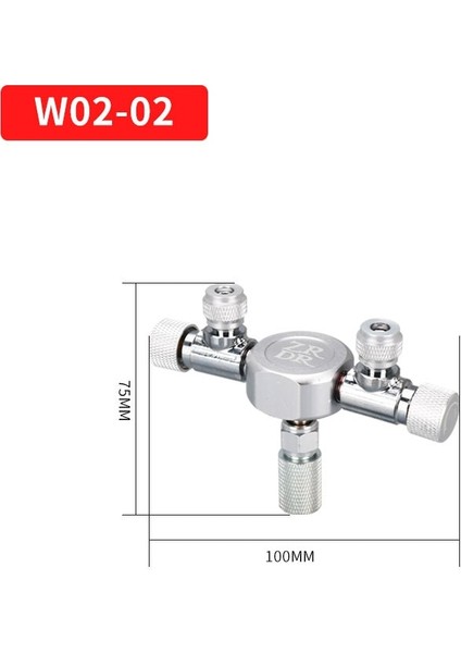 W02-02 Stili Akvaryum Co2 Şant Co2 Regülatörü Çok Yönlü Şant Ayar Valfi Alüminyum Alaşımlı Co2 Çok Geçişli Balık Tankı Malzemeleri (Yurt Dışından)