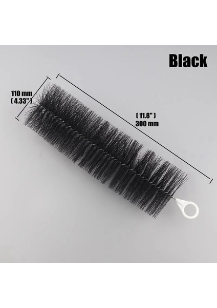 Siyah 300MM Stili Cevher Paslanmaz Çelik Fırça Filtre Çevre Sucul Pet Akvaryum Filtresi Balık Tankı Temiz Aletler Fırça (Yurt Dışından)