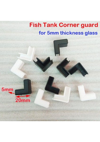 Beyaz Stil mm I.d Köşe Koruması Koruyucu Açı Çarpışmayı Önler Açısı Üçlü Korna Korna Malzemesi Keskin Değil Akvaryum Balıkları Tankı (Yurt Dışından)