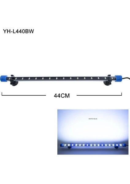YH-L440BW Stili Akvaryum Işığı LED Su Geçirmez Balık Tankı Işığı Sualtı Balık Lambası Akvaryumlar Dekor Aydınlatma Tesisi Lambası cm Ab Güç (Yurt Dışından)