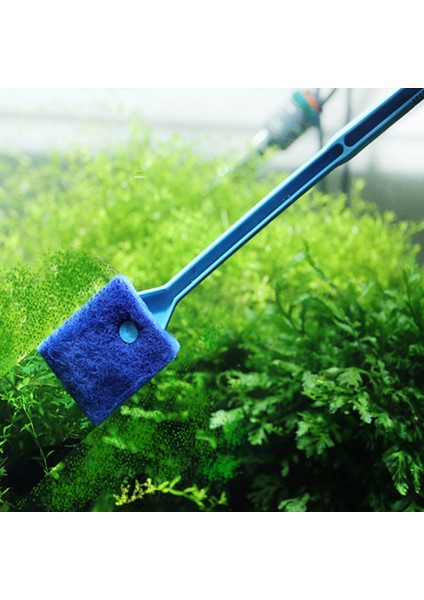 Mavi Stil 2 Başlı 40CM Temizlik Fırçası Plastik Sünger Akvaryum Cam Yosun Temizleyici Cam Bitkisi Akvaryum Balık Tankı Akvaryum Evcil Hayvan Aksesuarları (Yurt Dışından) fırsatları