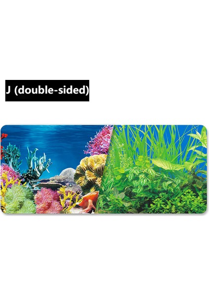 J Tarzı 30-62CM Akvaryum Arka Plan Balık Tankı Decoratiotures Posteri Sualtı Mercan Zemin Dekorasyon Kağıdı Sarılmak Çıkartmaları Sticker (Yurt Dışından)