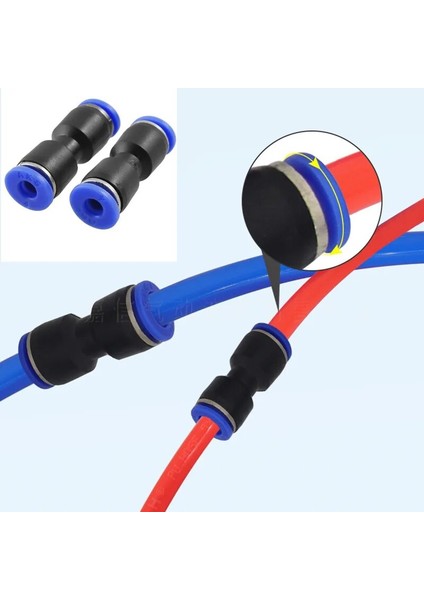 Gri Stil 2 Adet 2 Adet Akvaryum Yolu Co2 Tüp Konnektörü 4*6mm Hava Tüpü Boru Bağlantısı Co2 Diy Sistemi Yüksek Basınçlı Hızlı Bağlantı Vanası (Yurt Dışından)