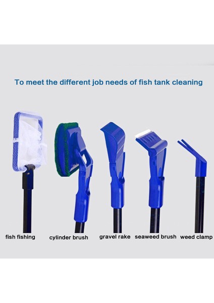 Fırça Stili 5'li Akvaryum Temizleme Araçları Akvaryum Tank Temizleme Seti Balık Ağı Çakıl Tarama Yosun Temizleyici Çatal Sünger Fırça Cam Temizleyici (Yurt Dışından) indirimleri