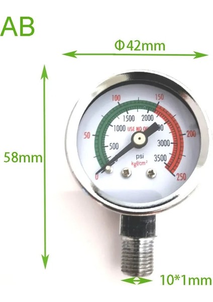 B Tarzı Zrdr Aksesuar Basınç Göstergesi Sabit Basınç Göstergesi Serisi Regülatör Jeneratör Basınç Göstergesi Co2 Aksesuar Göstergesi Serisi (Yurt Dışından) fırsatları