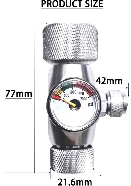 CGA320 Stili Akvaryum Co2 Regülatörü, Akvaryum Alüminyum Alaşımı Basit Tek Basınç Göstergesi Regülatörü, Sucul Bitki Co2 Ekipman Aksesuarları (Yurt Dışından) fırsatları