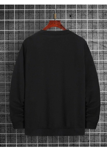 Siyah Chicago Baskılı Oversize Sweatshirt fiyatları