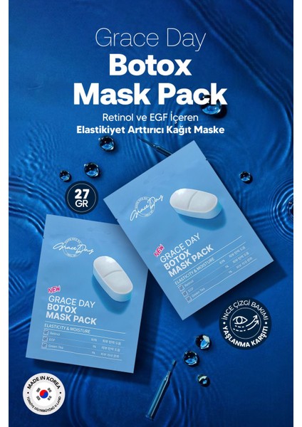 Retinol ve Egf Içeren Botoks Maske Grace Day Botox Mask Pack