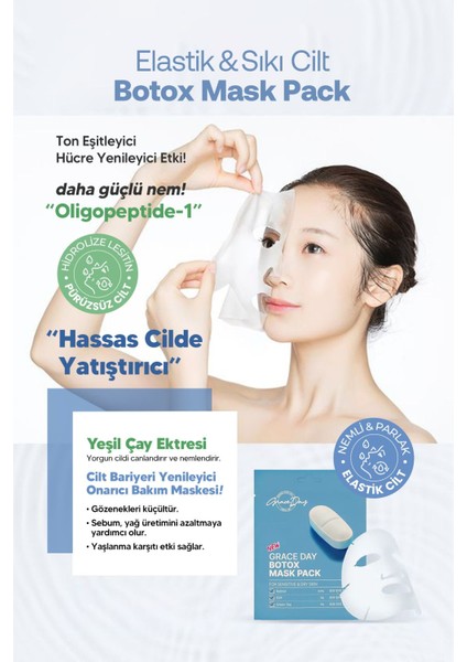 Retinol ve Egf Içeren Botoks Maske Grace Day Botox Mask Pack