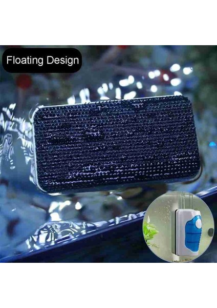 Mavi Stil Manyetik Cam Balık Akvaryumu Temizleyici Yüzen Eğri Temizleyici Temizlik Fırçası Yosun Silme Kazıyıcı - Turkish (Yurt Dışından) indirimleri