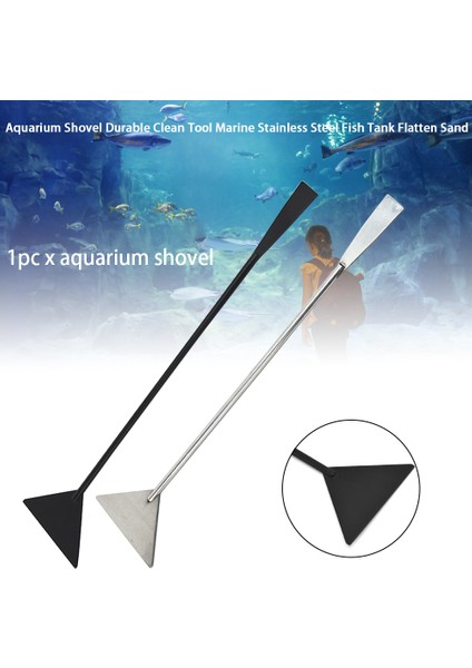 Gümüş Tarzı 1 Adet Akvaryum Temizlik Aracı Dayanıklı Su Otlu Paslanmaz Çelik Düzleme Kum Akvaryum Kürek Deniz Peyzaj Bakımı Kaymaz (Yurt Dışından) modelleri