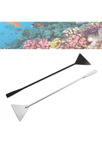 Gümüş Tarzı 1 Adet Akvaryum Temizlik Aracı Dayanıklı Su Otlu Paslanmaz Çelik Düzleme Kum Akvaryum Kürek Deniz Peyzaj Bakımı Kaymaz (Yurt Dışından) indirimleri