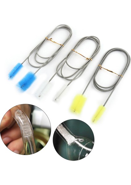 Beyaz Stil 90CM cm Boru Temizleme Fırçası Hava Tüpü Esnek Çift Uçlu Hortum Akvaryum Aksesuarları Tank Temizleyici Su Filtresi Naylon (Yurt Dışından) indirimleri