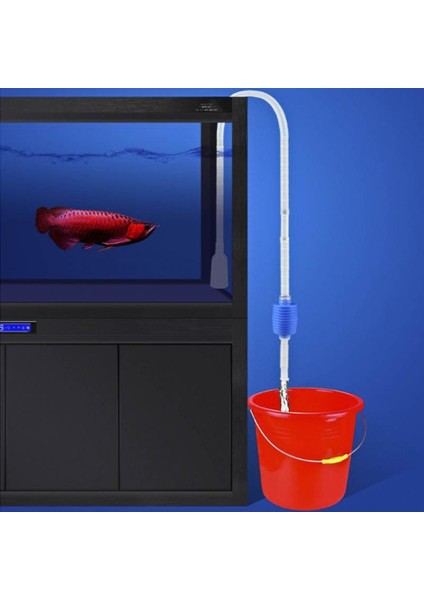1 Adet Tarzı Gosterildigi Gibi Yeni Pratik Akvaryum Balık Tankı Vakum Çakıl Su Filtresi Temizleyici Sifon Pompası Manuel Temizleyici Çok Fonksiyonlu Pompalı Güvenli Vakum (Yurt Dışından)