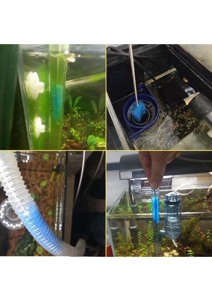 Şeffaf Stil Akvaryum Filtre Fırçası Su Borusu Hava Tüpü Hortum Temizleme Fırçaları Paslanmaz Çelik Esnek Iki Uçlu Temizleyici Bru (Yurt Dışından) indirimleri