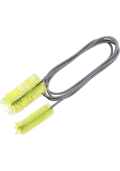 Sarı Stil Akvaryum Filtre Fırçası Su Borusu Hava Tüpü Hortum Temizleme Fırçaları Paslanmaz Çelik Esnek Iki Uçlu Temizleyici Bru (Yurt Dışından)