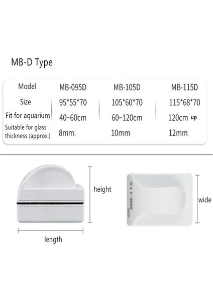 Beyaz Stil MB-085 Hongyı Yüzen Manyetik Fırça Akvaryum Balık Tank Cam Yosun Kazıyıcı Temizleyici Aracı Akvaryum Cam Silecek Temizleme Aracı (Yurt Dışından) fırsatları