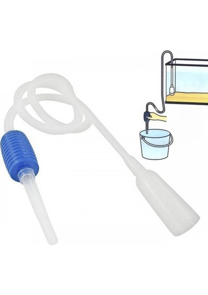 Gösterilen Stil Gibi 1 Parça Akvaryum Sifon Tüpü Balık Tankı Temizleyici Vakum Pompası Kum Temizleyici Kum Tuzağı Filtre Su Değiştirme Aracı Emme Borusu Tüp Ev (Yurt Dışından)