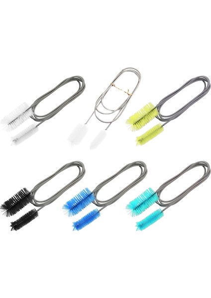 Siyah Stil Akvaryum Filtre Fırçası Su Borusu Hava Tüpü Hortum Temizleme Fırçaları Paslanmaz Çelik Esnek Iki Uçlu Temizleyici Bru (Yurt Dışından) modelleri