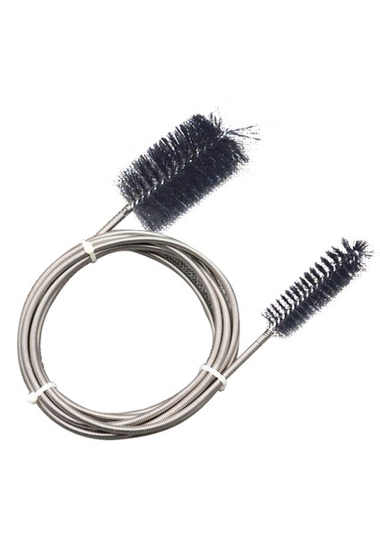 Siyah Stil 90CM Akvaryumlar Çift Başlı Fırça Esnek Balık Tankı Filtre Pompa Hortum Boru Fırçaları Temizleyici Pet Temizlik Malzemeleri (Yurt Dışından)